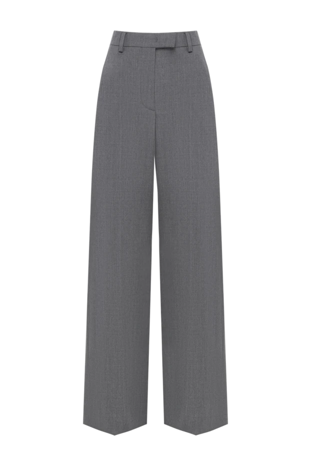 Women's gray wool pants