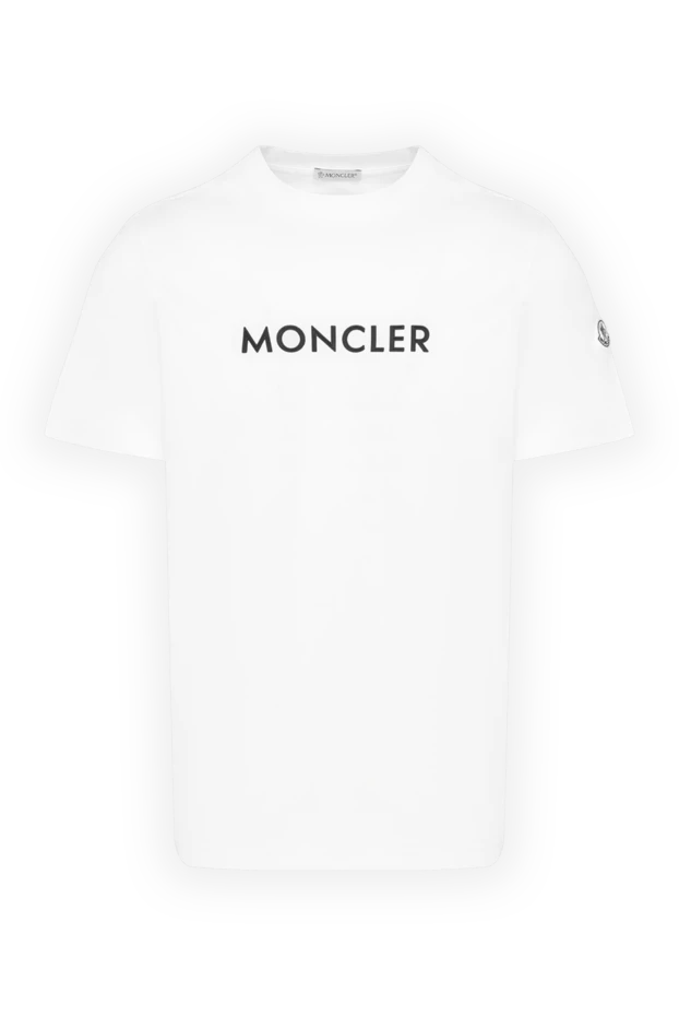 Men's white T-shirt with logo