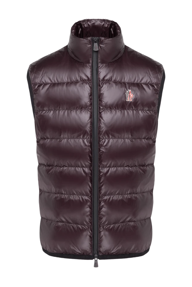 Moncler жилет теплий бордовий чоловічий 184938 - фото 1