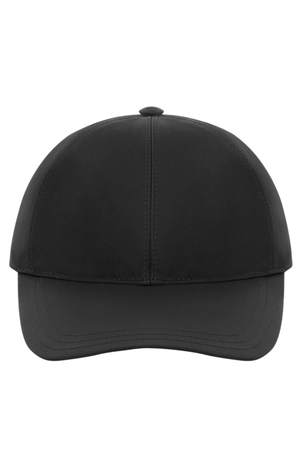 Women's black baseball cap with logo