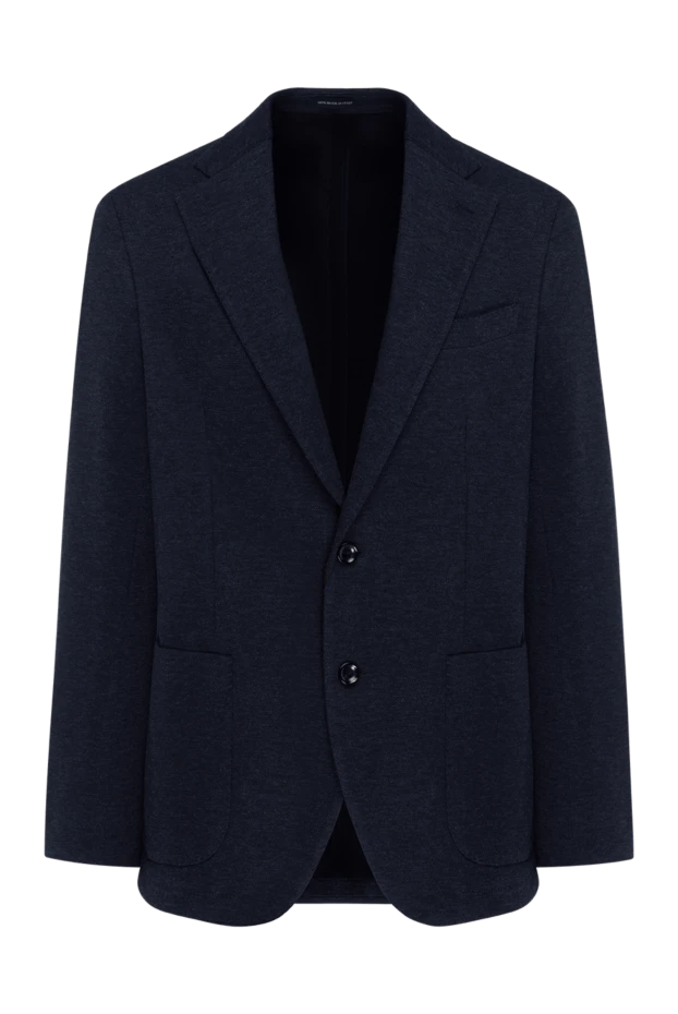 Sartoria Latorre cotton jacket single-breasted men's blue 184978 - photo 1