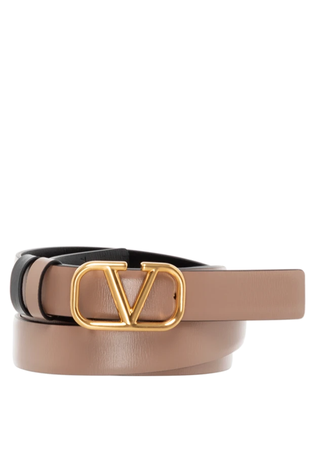 Valentino women's beige belt with vlogo signature buckle 184998 - photo 1