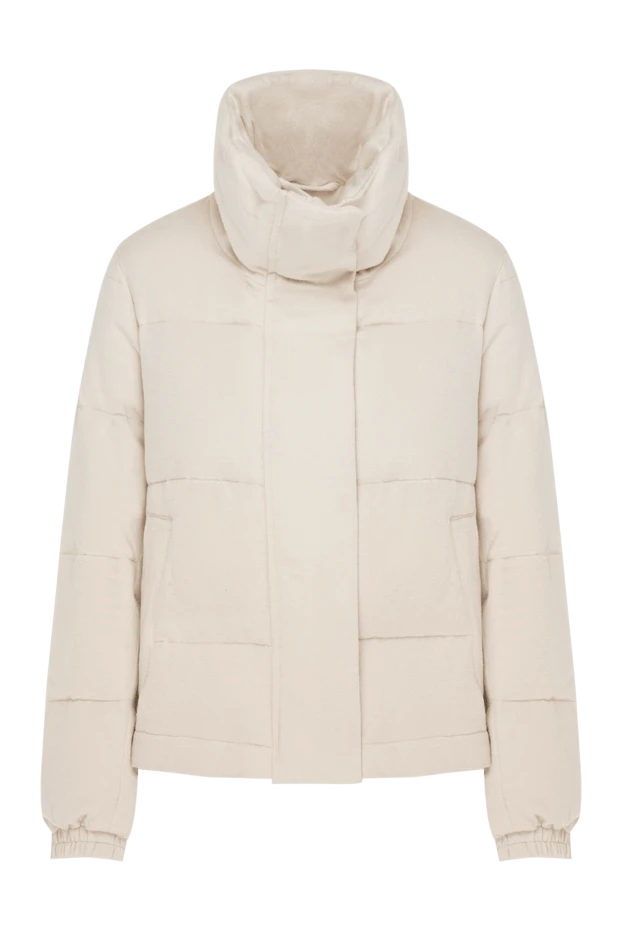 Interdee women's short beige jacket with a high collar 185002 - photo 1