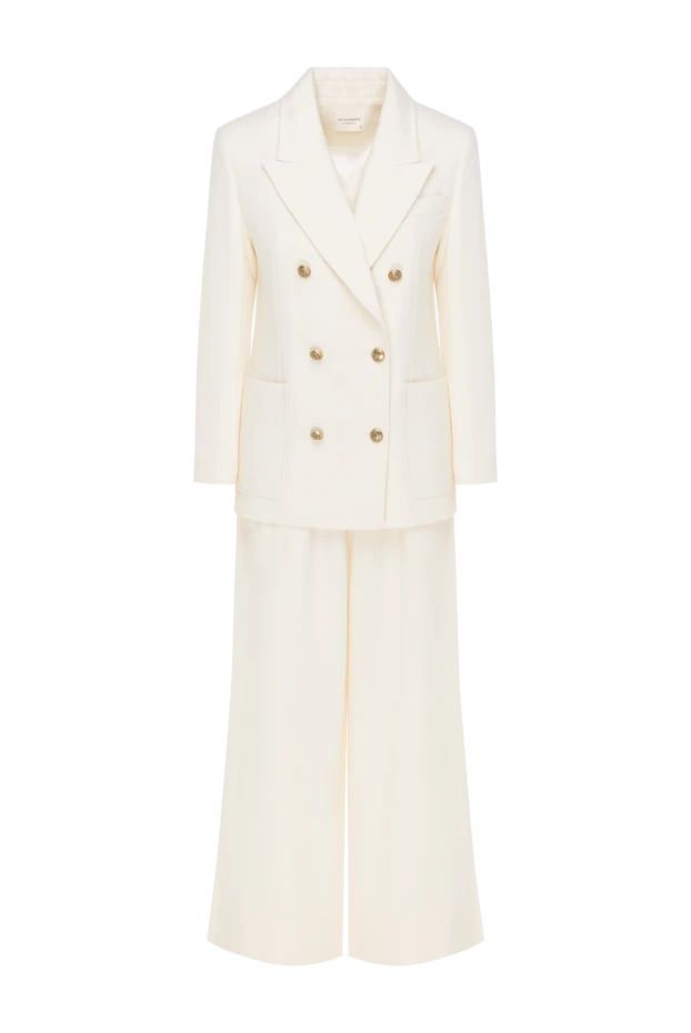 Interdee women's white trouser suit with double-breasted jacket 185004 - photo 1