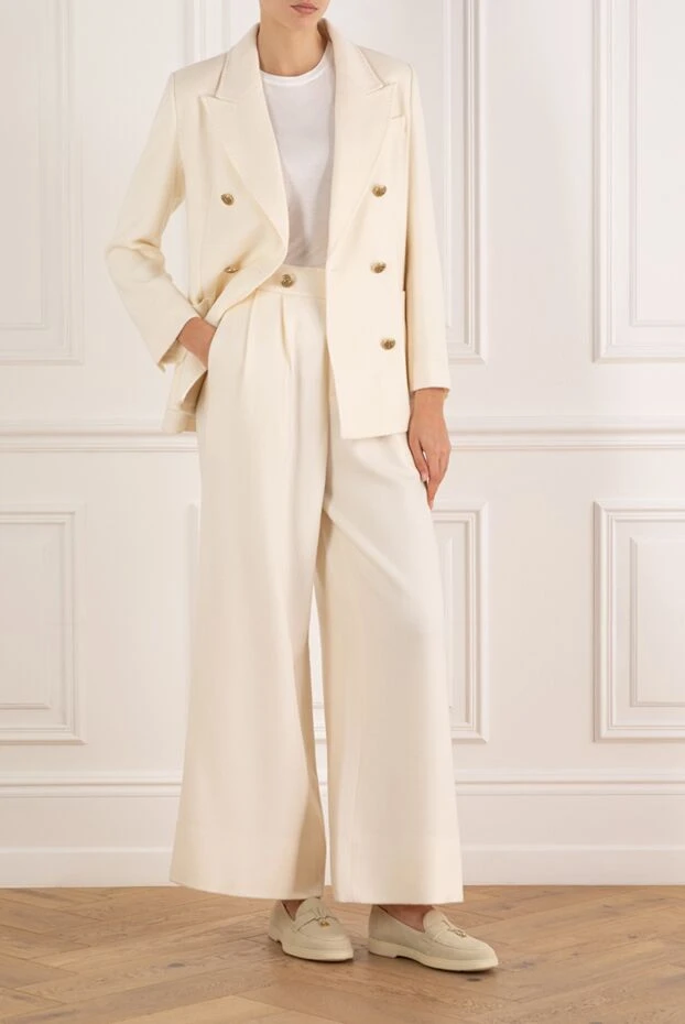 Interdee women's white trouser suit with double-breasted jacket 185004 - photo 2