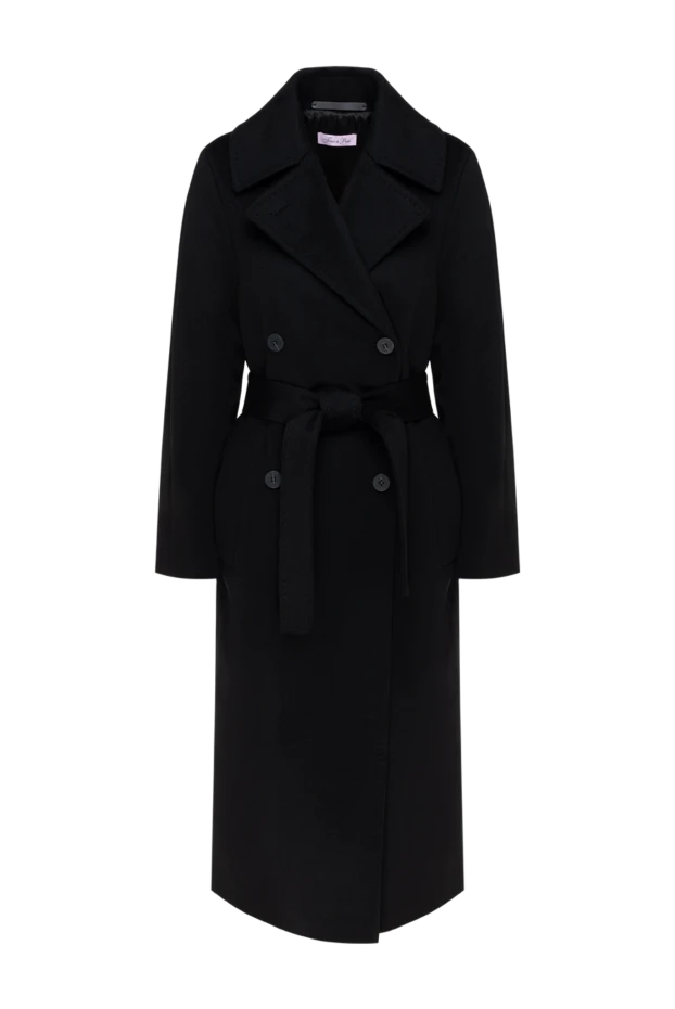 Fleur de Paris women's long woolen double-breasted coat black 185017 - photo 1