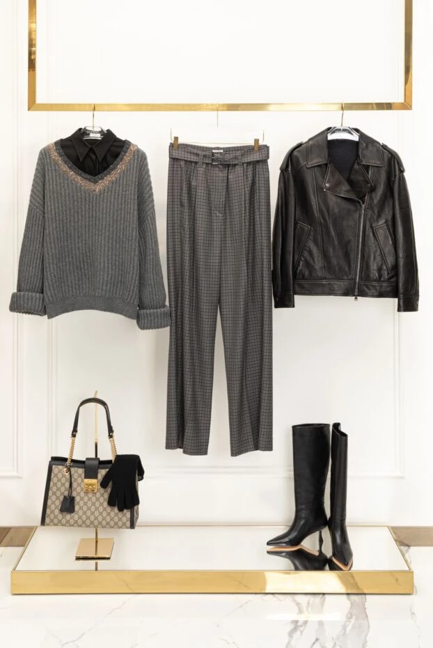 Fleur de Paris чоботи на невисокому підборі чорні 185098 - фото 3