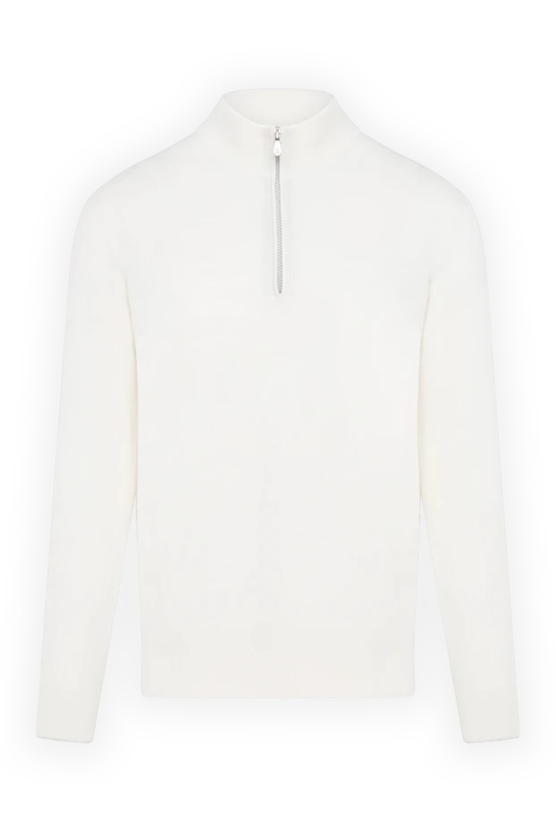 Cashmere troyer men's white - photo 1