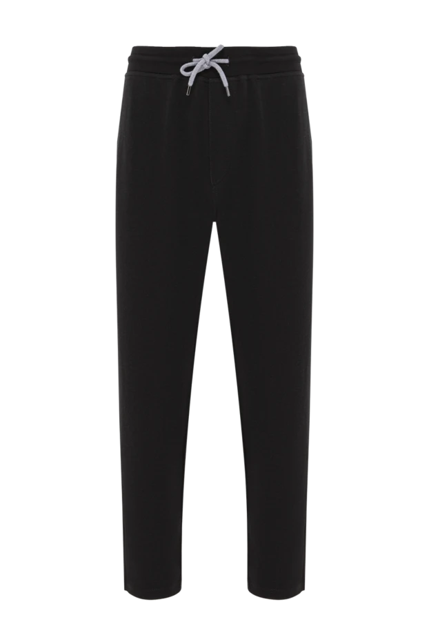 Brunello Cucinelli basic black men's joggers for everyday style 185131 - photo 1