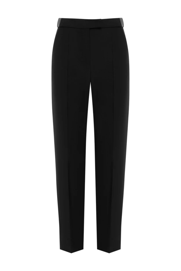 Brunello Cucinelli women's black wool trousers 185136 - photo 1