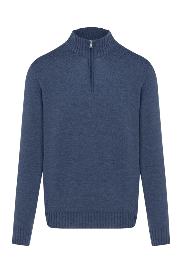 Troyer men's blue wool with zipper