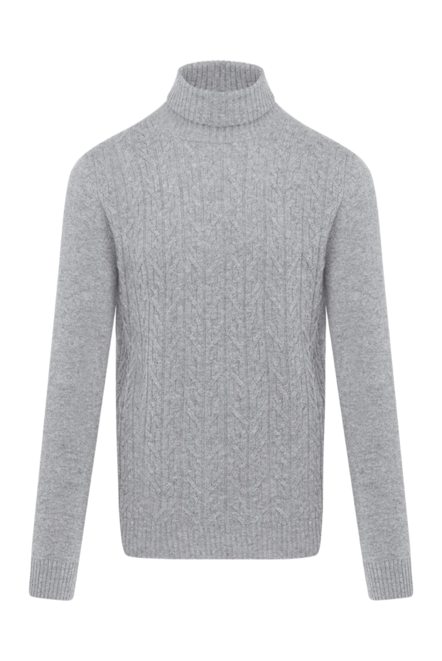 Ferrante gray men's jumper with long sleeves made of wool 185192 - photo 1