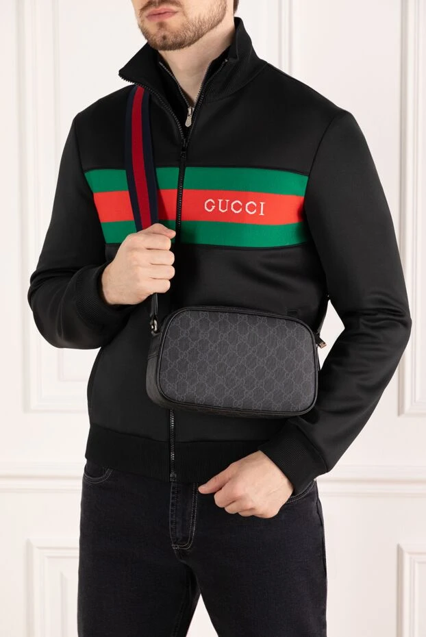 Gucci чоловічі поясна сумка 185219 - фото 2