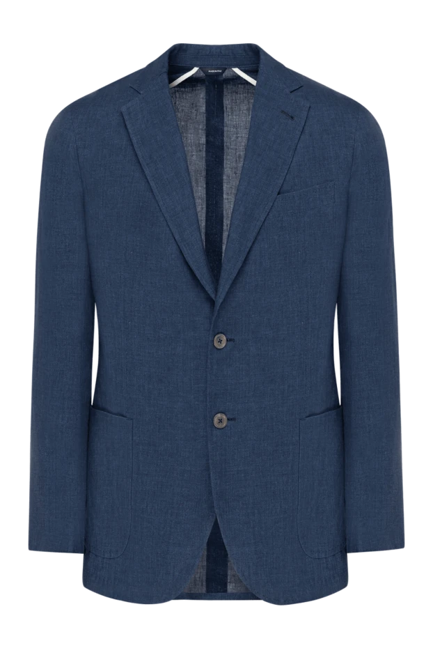 Men's blue linen jacket