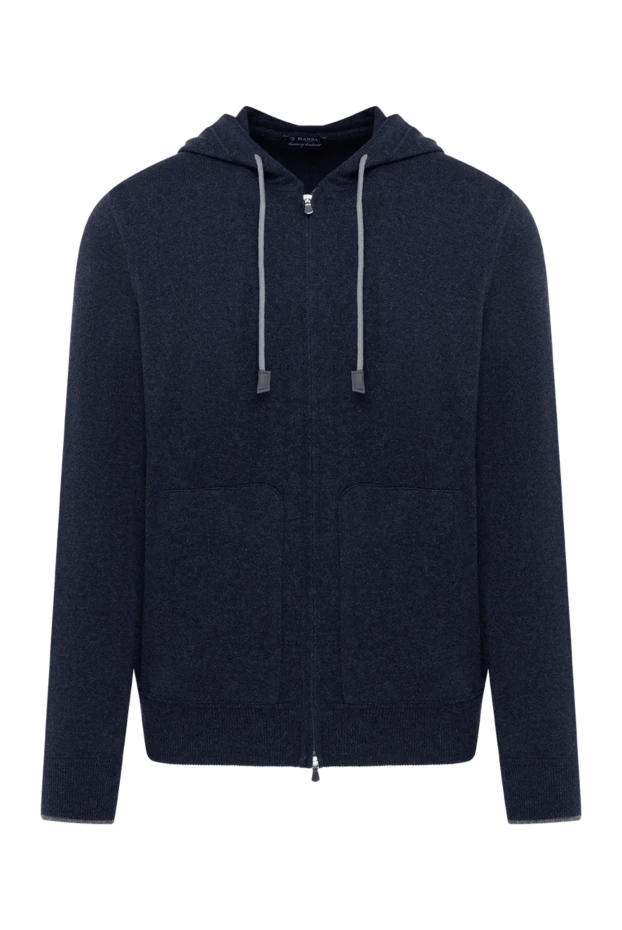 Barba Napoli men's blue hoodie with zipper 185240 - photo 1