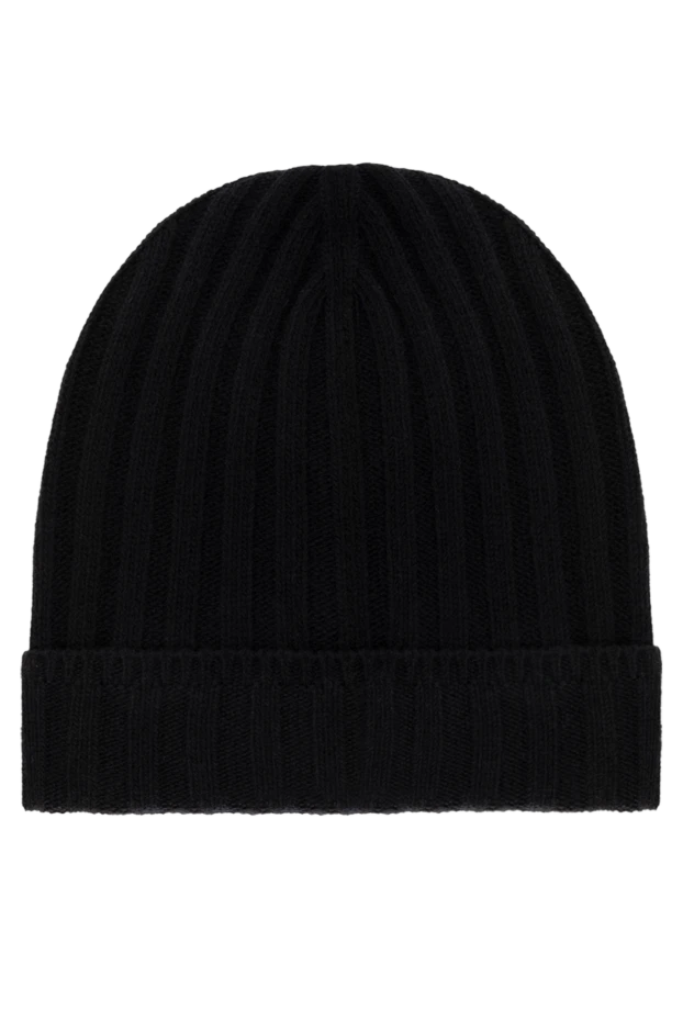 Cesare di Napoli men's black winter hat made of wool and cashmere 185244 - photo 1