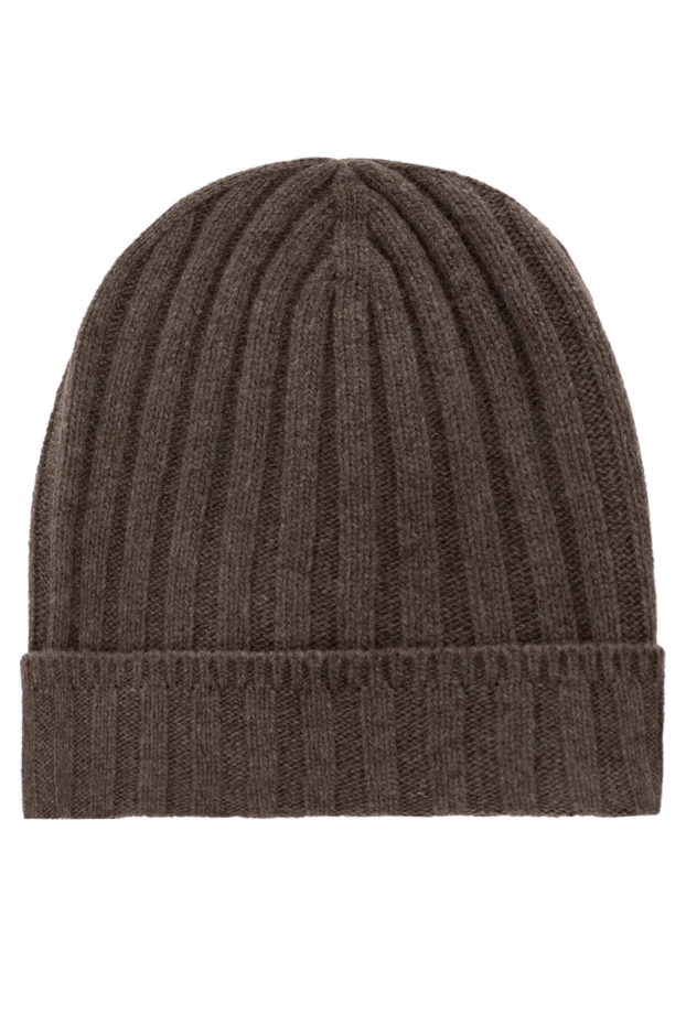 Cesare di Napoli men's brown wool and cashmere winter hat 185245 - photo 1