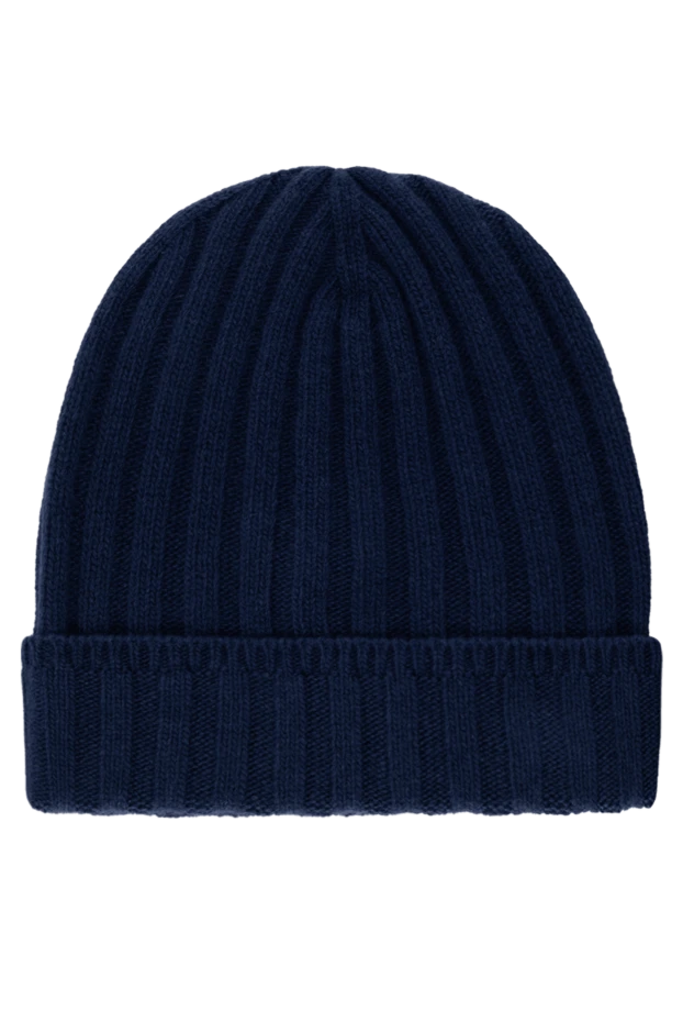 Cesare di Napoli men's blue winter hat made of wool and cashmere 185246 - photo 1