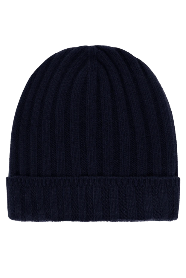 Cesare di Napoli men's navy blue winter hat made of wool and cashmere 185247 - photo 1