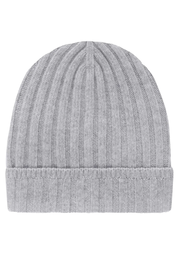 Cesare di Napoli men's gray winter hat made of wool and cashmere 185248 - photo 1