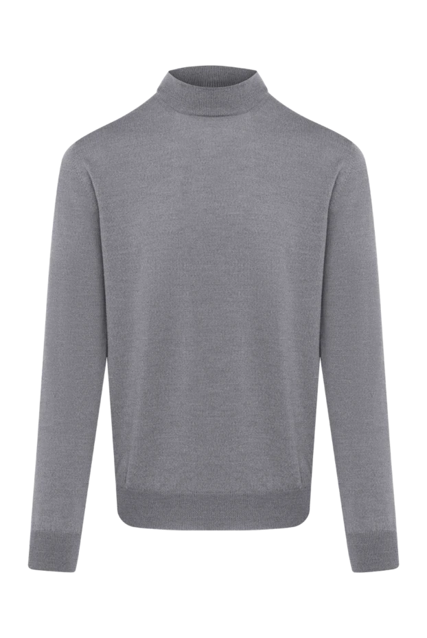 Cesare di Napoli long sleeve jumper for men, gray, wool 185250 - photo 1