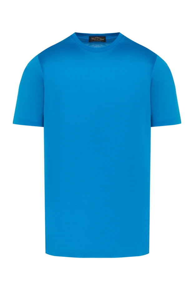 Cesare di Napoli men's blue cotton t-shirt 185337 - photo 1