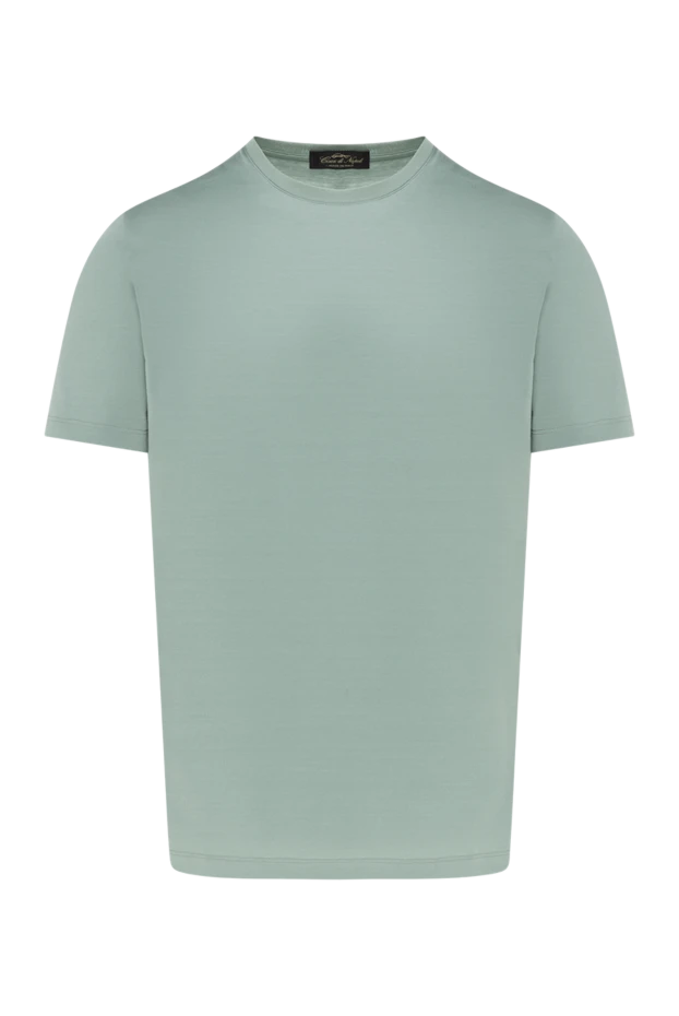 Green men's cotton T-shirt