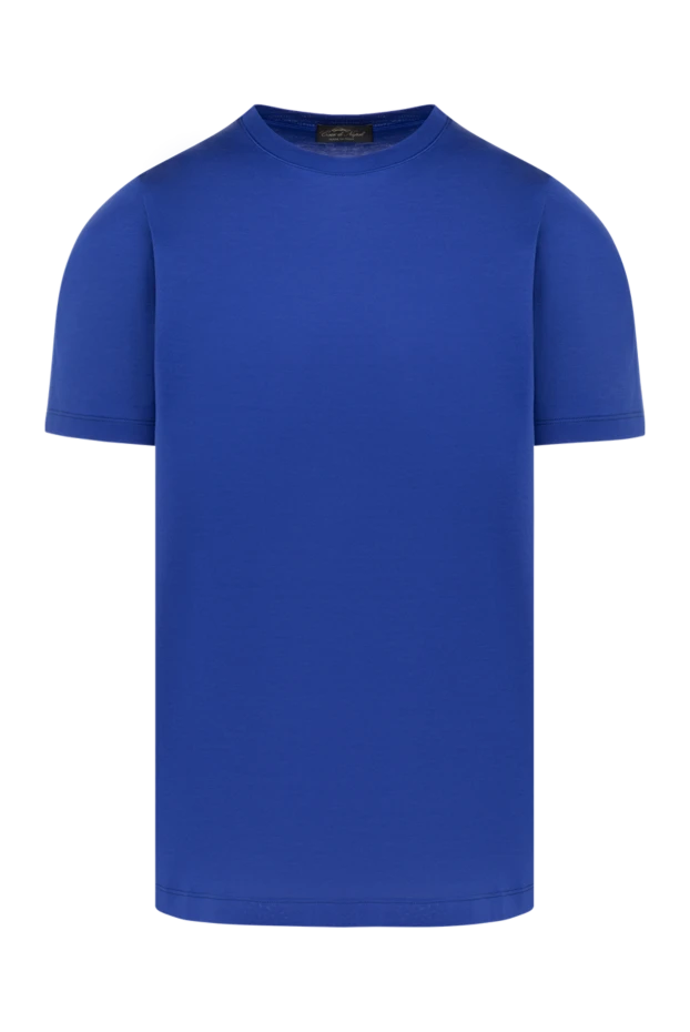 Cesare di Napoli bright blue men's cotton t-shirt (markdown) 197966 - photo 1