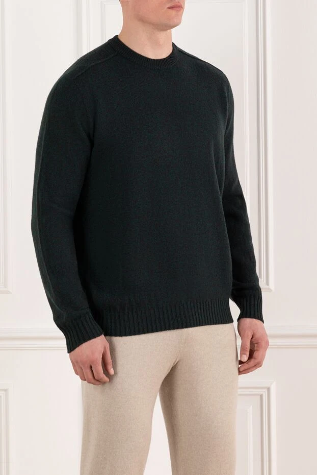 Loro Piana man cardigan for men cashmere blue 180423 - photo 3