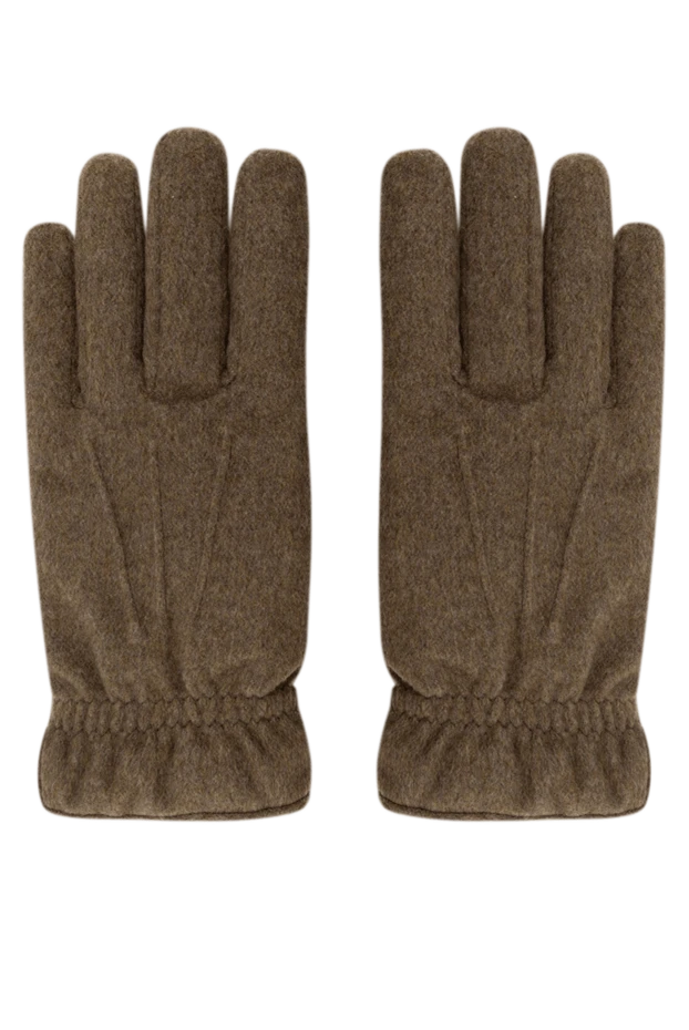 Men's cashmere gloves brown