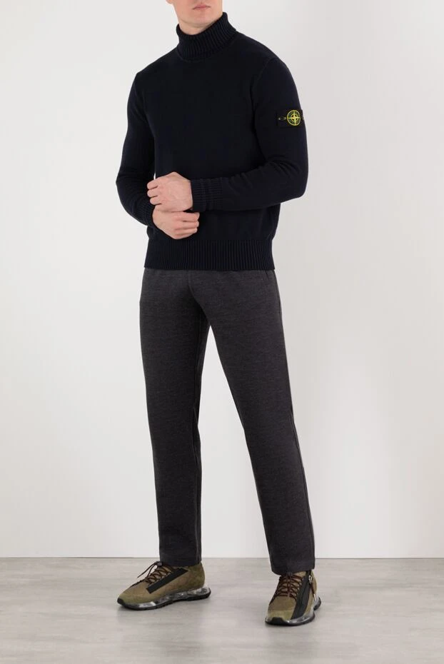 Stone Island golf men's black with logo 185385 - photo 2