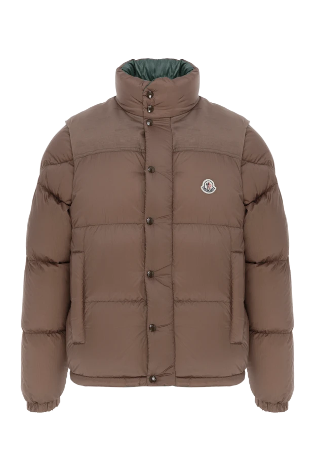 Moncler short down jacket verone double-sided brown men's 185393 - photo 1