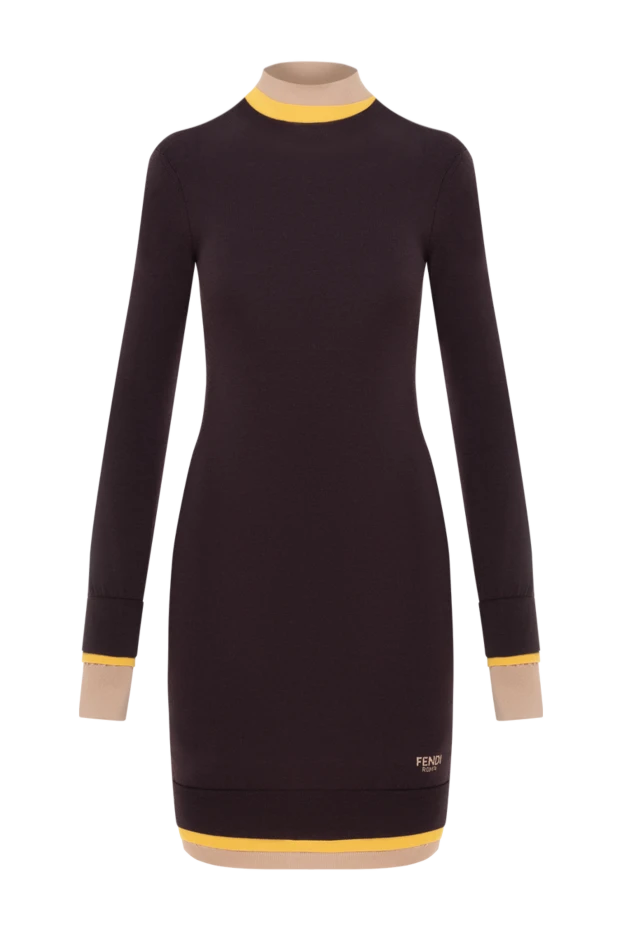 Fendi knitted dress, short, tight-fitting, purple 185403 - photo 1