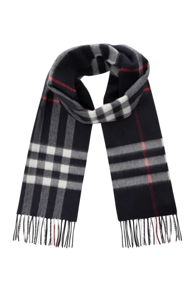 Burberry black women's cashmere scarf with fringe 185430 - photo 1