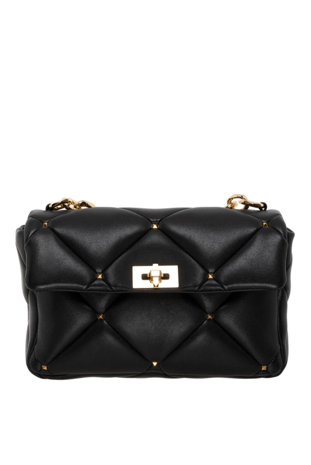 Garavani Roman Stud bag in black nappa leather for women