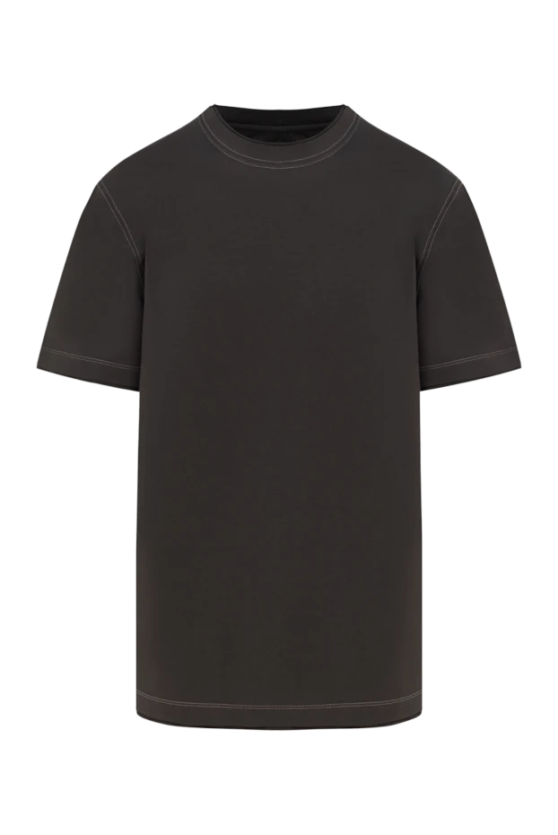 Cotton T-shirt for men, brown - photo 1
