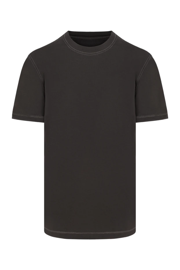 Brunello Cucinelli men's brown cotton t-shirt 196568 - photo 1