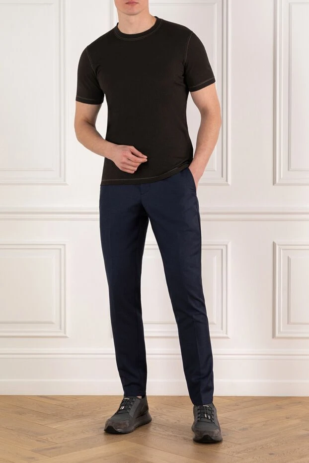 Brunello Cucinelli men's brown cotton t-shirt 185489 - photo 2