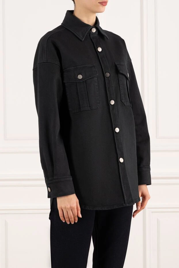 P.A.R.O.S.H. women's denim jacket, black 196938 - photo 3