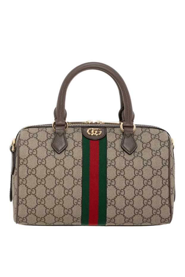 Gucci сумка на плечо ophidia маленького размера бежевая 185500 - фото 1