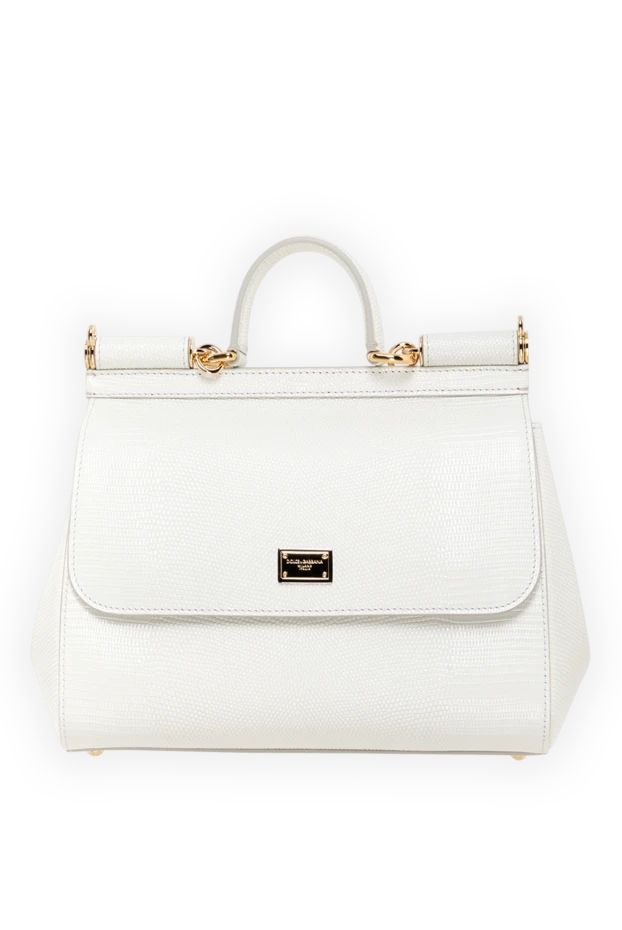 Dolce & Gabbana large sicily calfskin bag white 185508 - photo 1