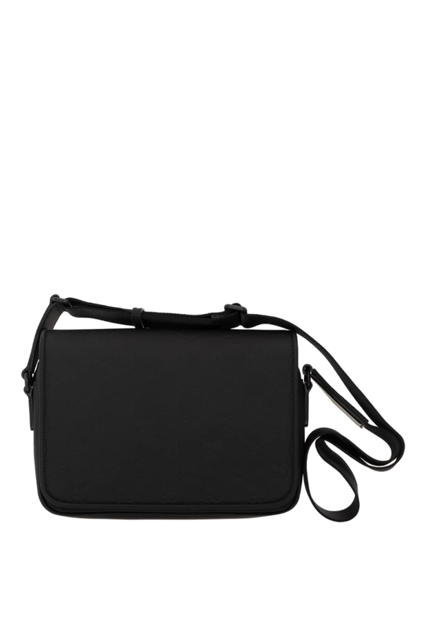 Gucci shoulder bag with gg and rubber effect black 185550 - photo 1