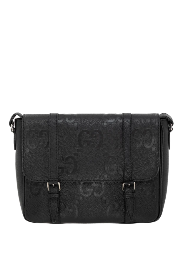 Gucci medium jumbo gg messenger bag black leather 185551 - photo 1