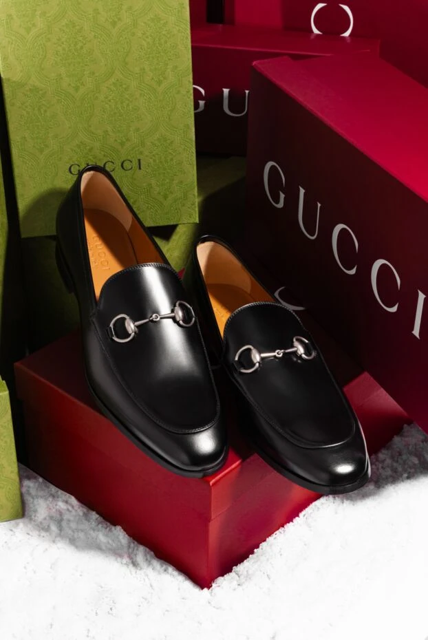 Gucci horsebit men's loafers black 185554 - photo 2