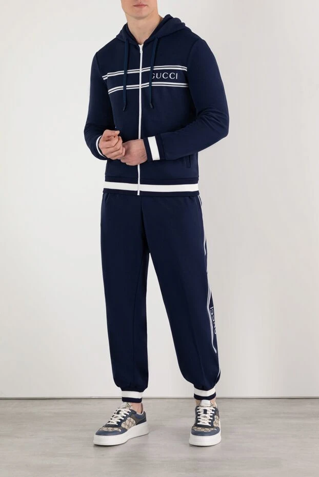 Gucci stylish blue men's sports suit 185562 - photo 2