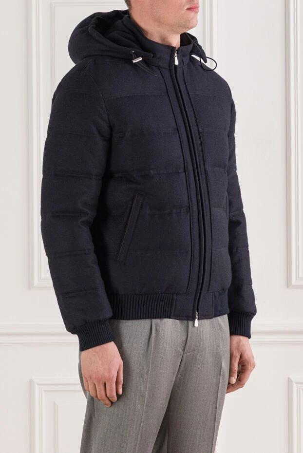 Enrico Mandelli black men's leather belt with logo 185583 - photo 3