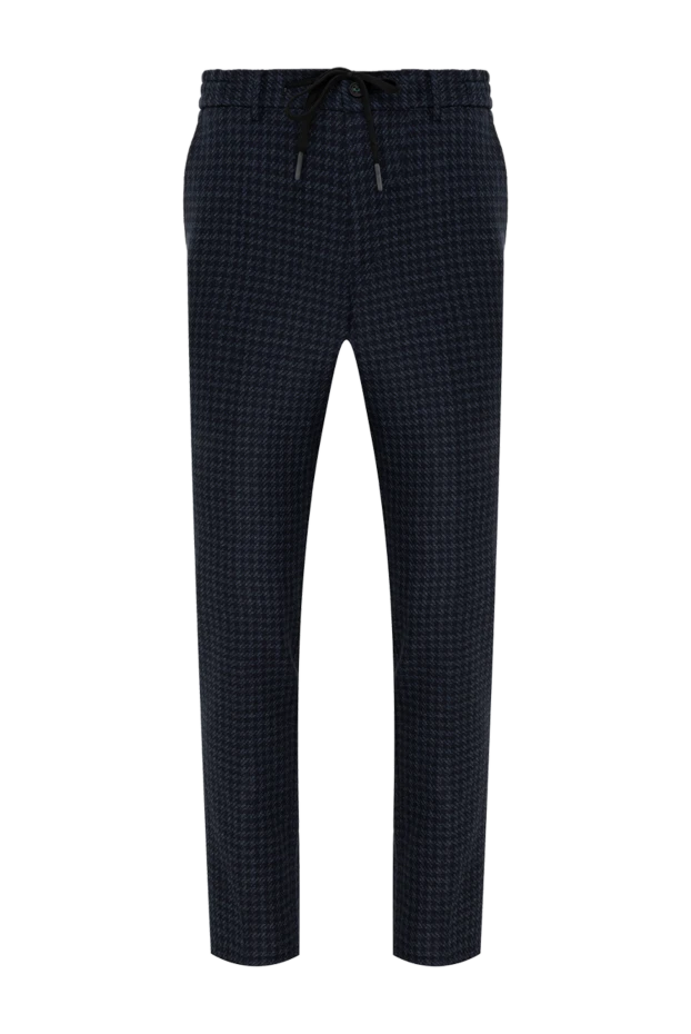 Berwich men's blue checkered wool trousers 185604 - photo 1