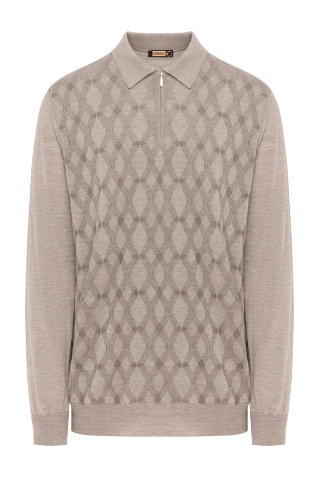 Zilli бежеве поло на блискавці з довгими рукавами 185611 - фото 1