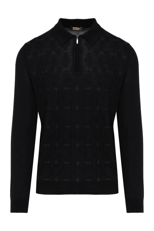 Men's Diamond Zip Long Sleeve Polo - photo 1