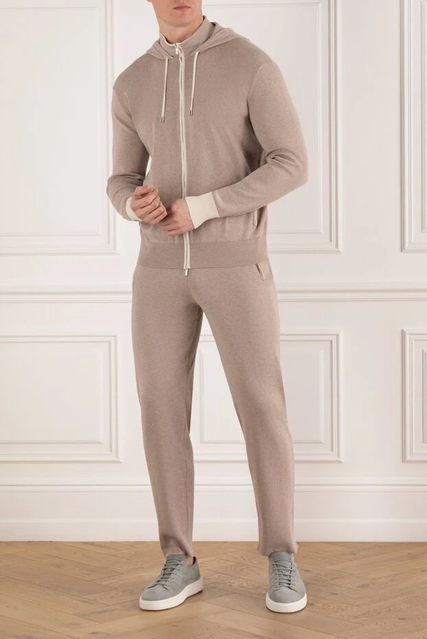 Cesare di Napoli men's tracksuit spring-summer beige 185634 - photo 2